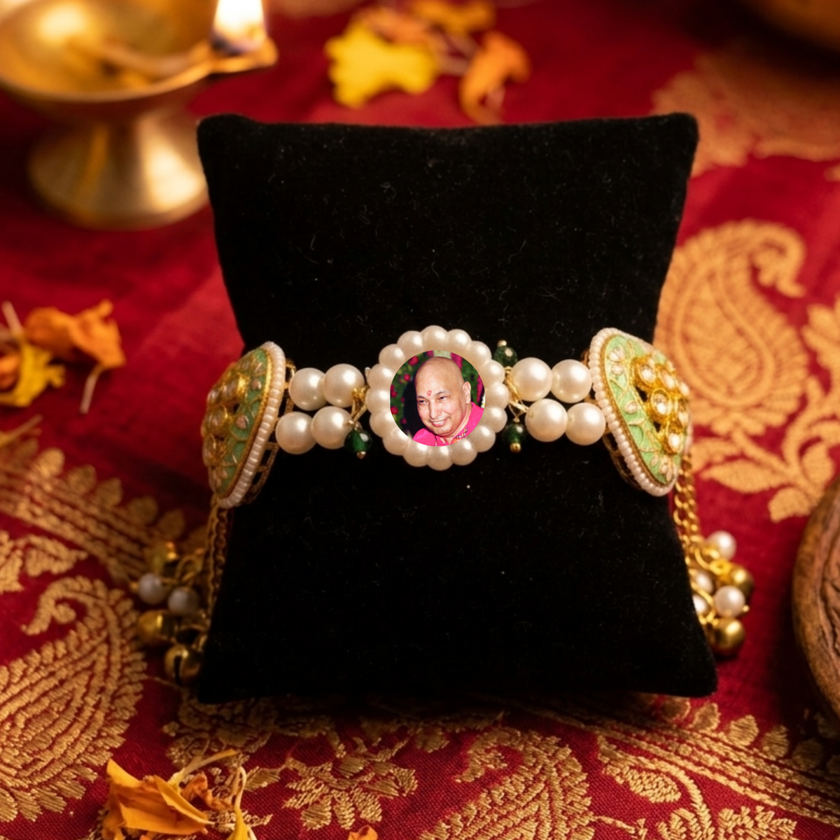 Guru Ji Divine Grace Double-Strand Pearl Bracelet