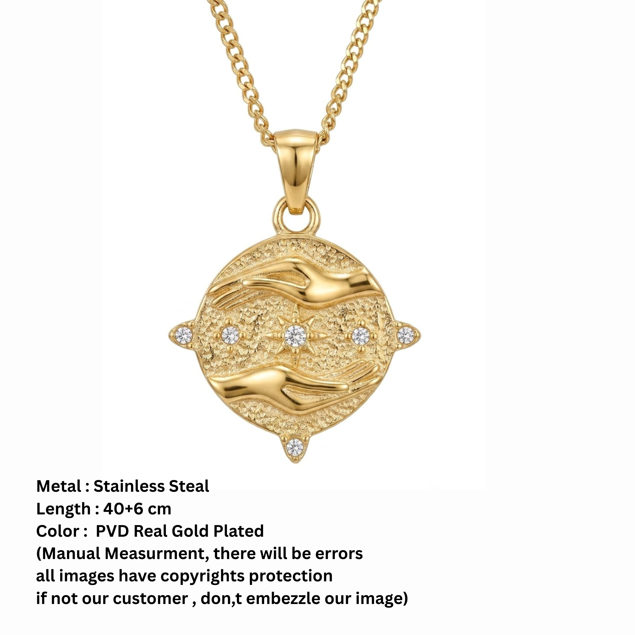 flower in hand  pendant