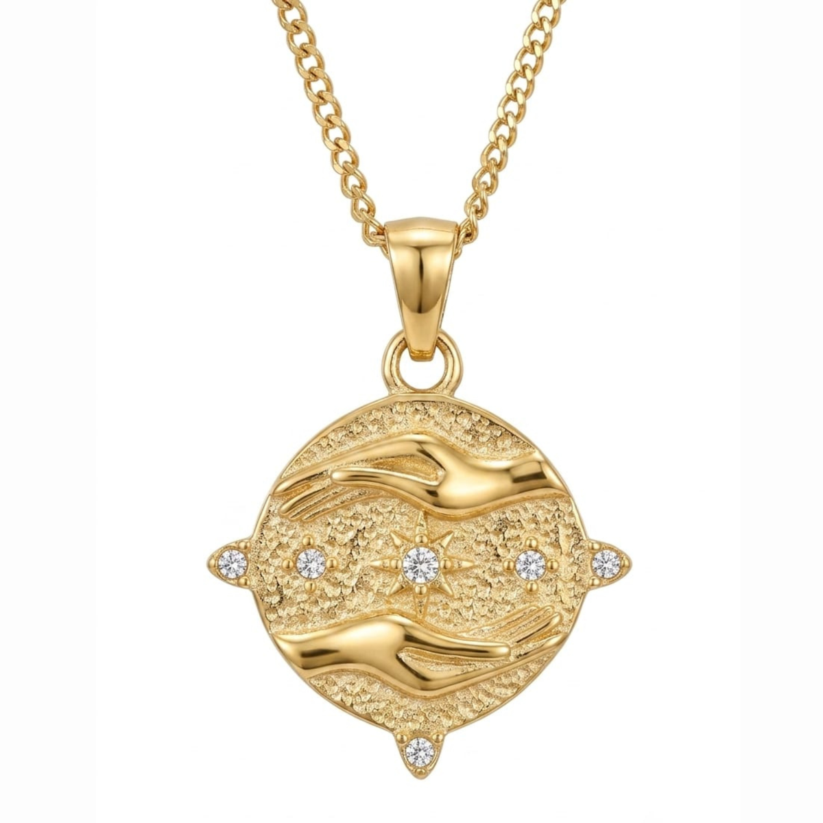 flower in hand  pendant