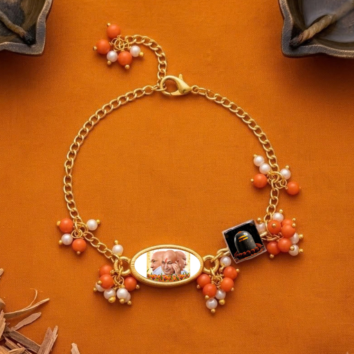 Aethel 18K Gold-Plated Personalized Spiritual Photo Bracelet