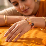 Aethel 18K Gold-Plated Personalized Spiritual Photo Bracelet