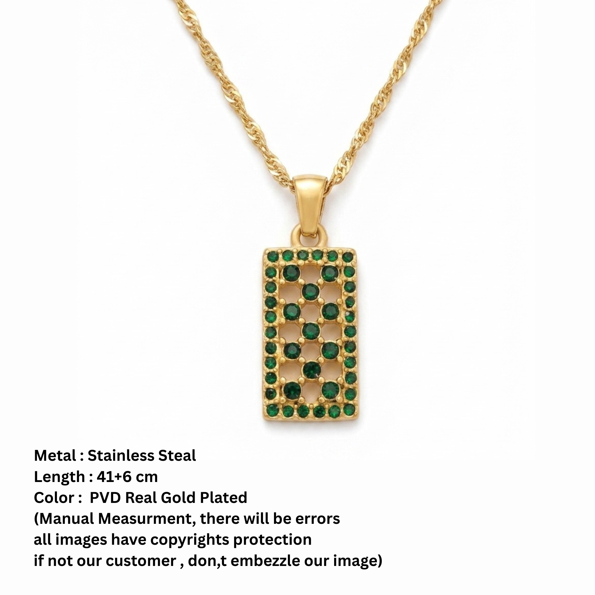 Sarette Emarald Pendant