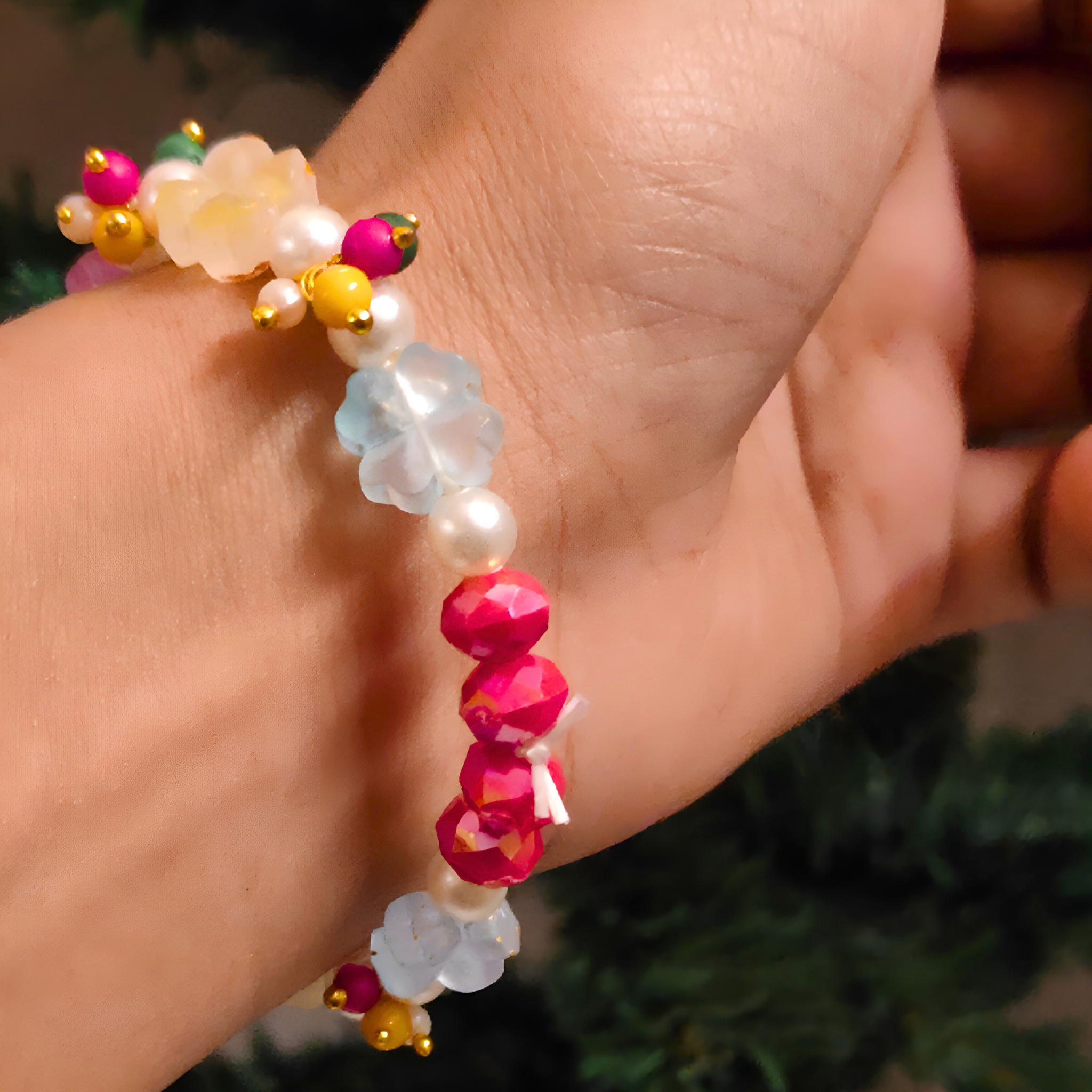 Divine Blossom Guruji Blessing Spiritual Bracelet