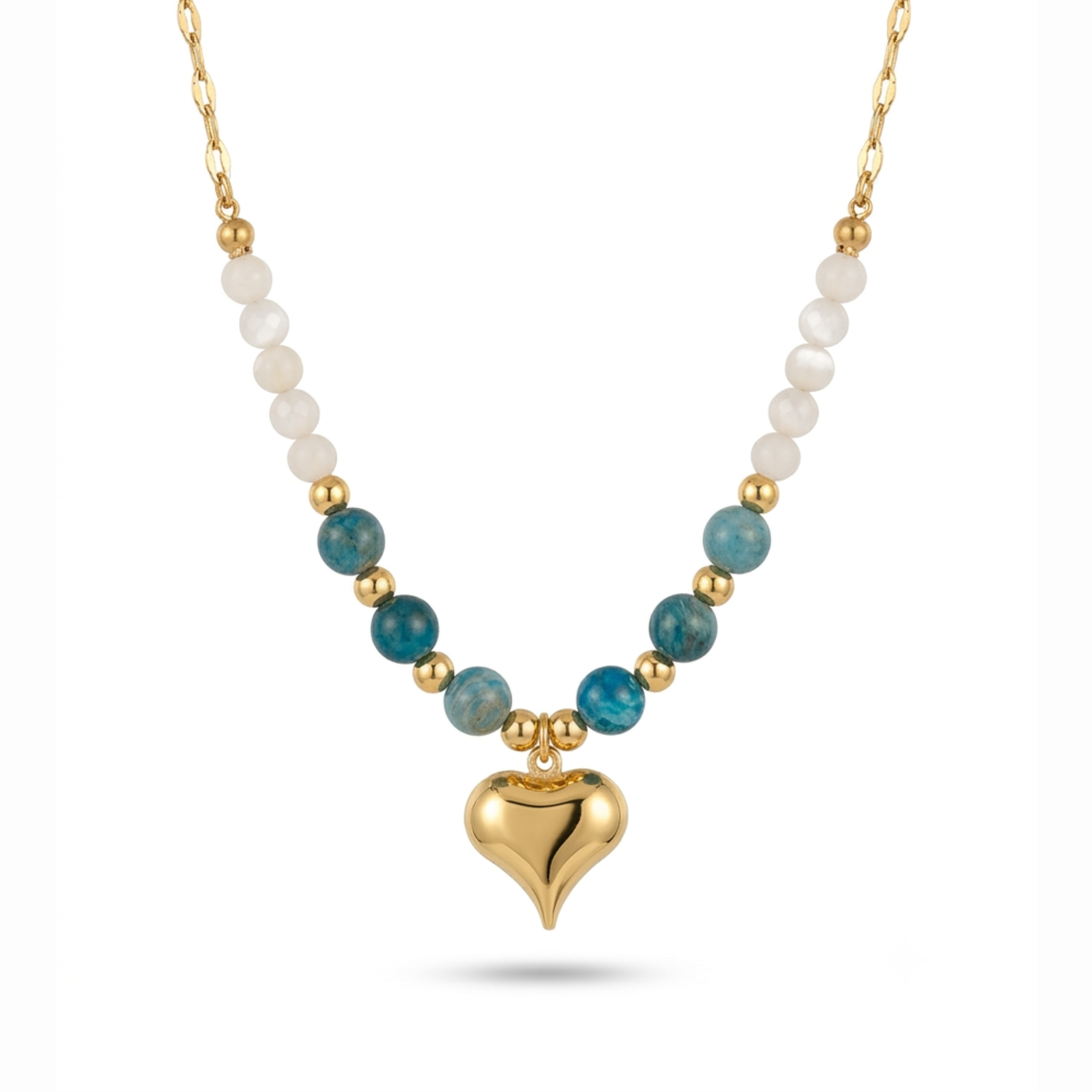 Boho Heart drop pendant