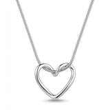 Everlasting Silver Infinity Heart Pendant