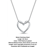 Everlasting Silver Infinity Heart Pendant