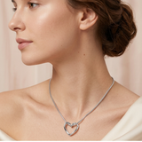 Everlasting Silver Infinity Heart Pendant