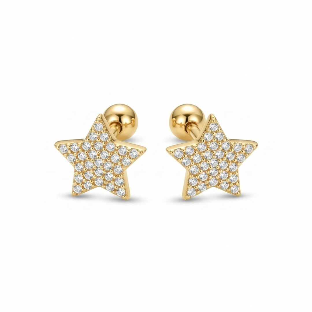 Star shaped studs D544