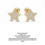 Star shaped studs D544