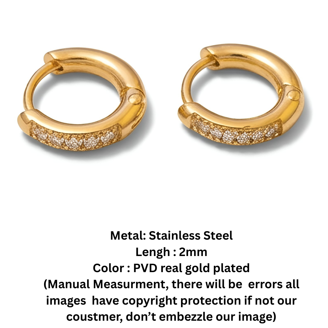 The Solis Pave Huggies