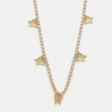 Golden Mariposa Tennis Necklace