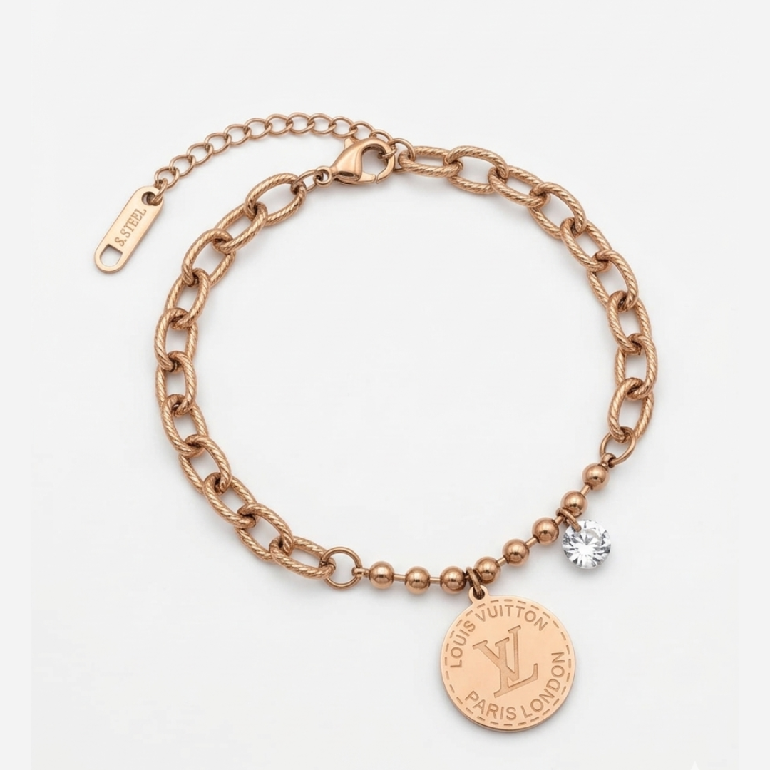 Luxe Charm Coin Bracelet
