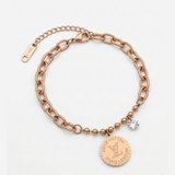 Luxe Charm Coin Bracelet