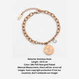 Luxe Charm Coin Bracelet