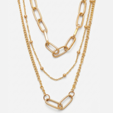 The Milan Layered Link & Bead Set