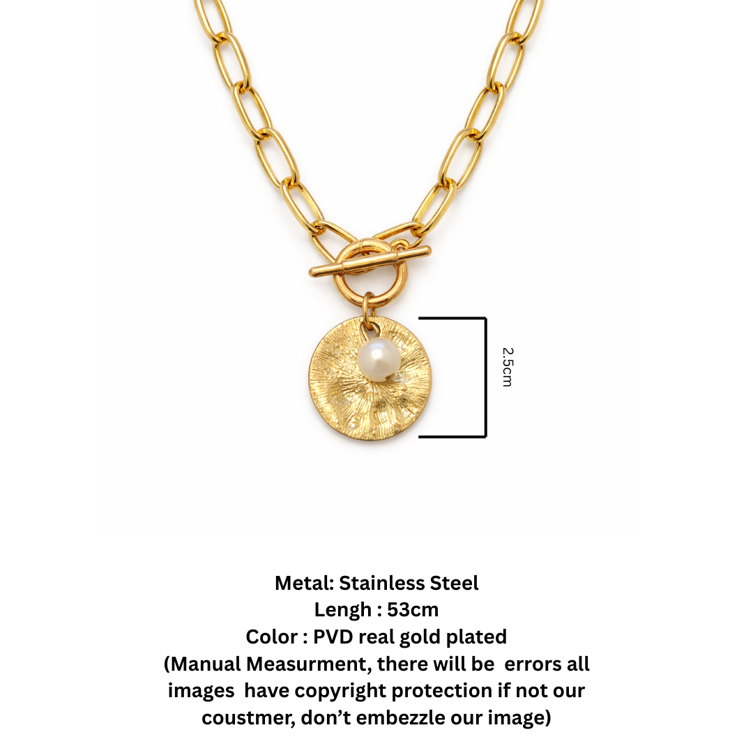 The Aurora Sunburst Toggle Necklace