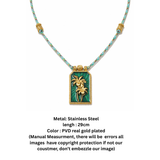 Emerald Bloom Charm Pendant