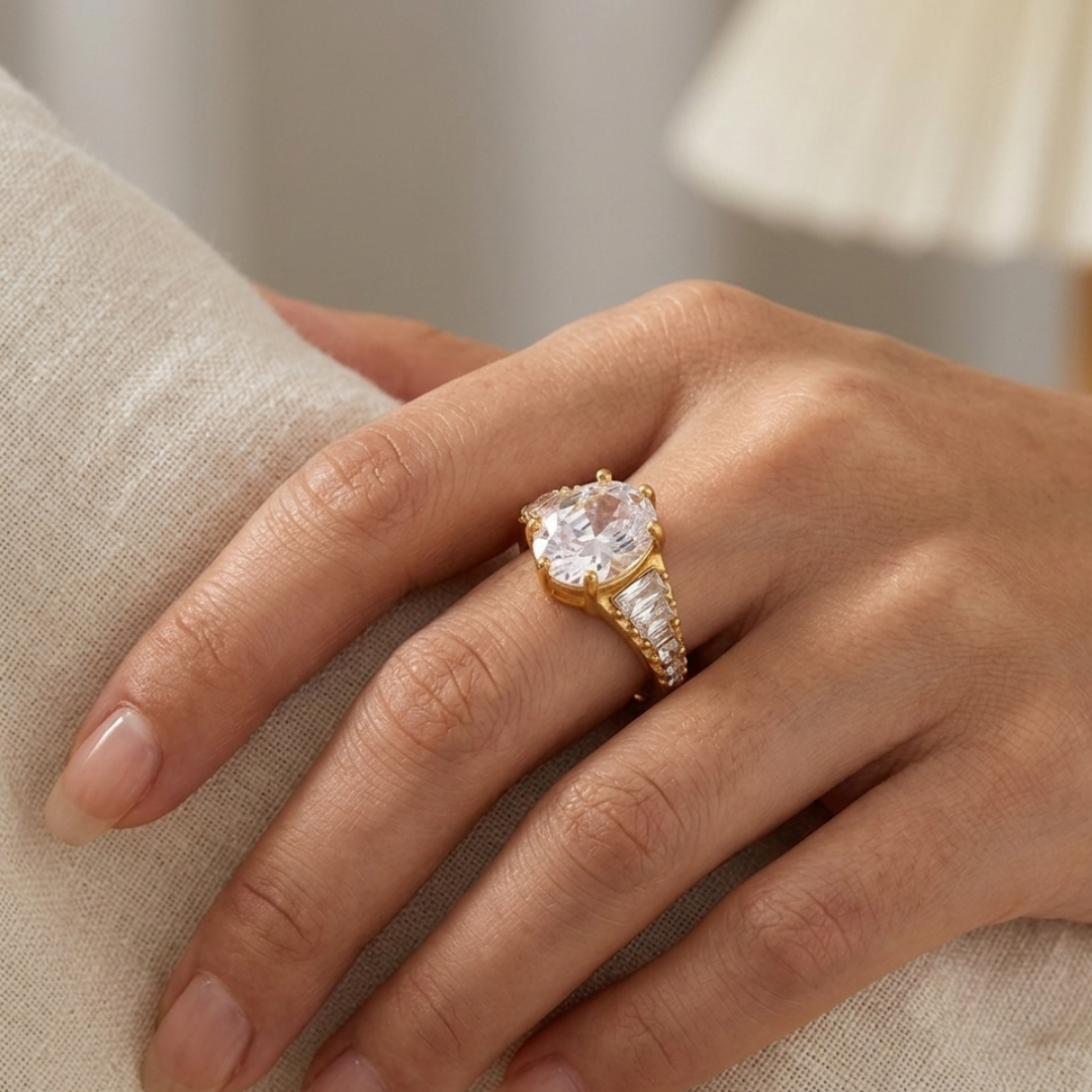 Aurora Crown Crystal Ring