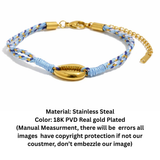 The Azure Coast Cowrie Bracelet
