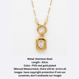 Gold Signet Heart Pendant