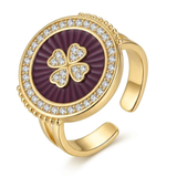 The Empress Clover Halo Ring