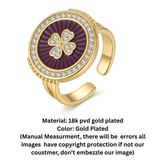The Empress Clover Halo Ring