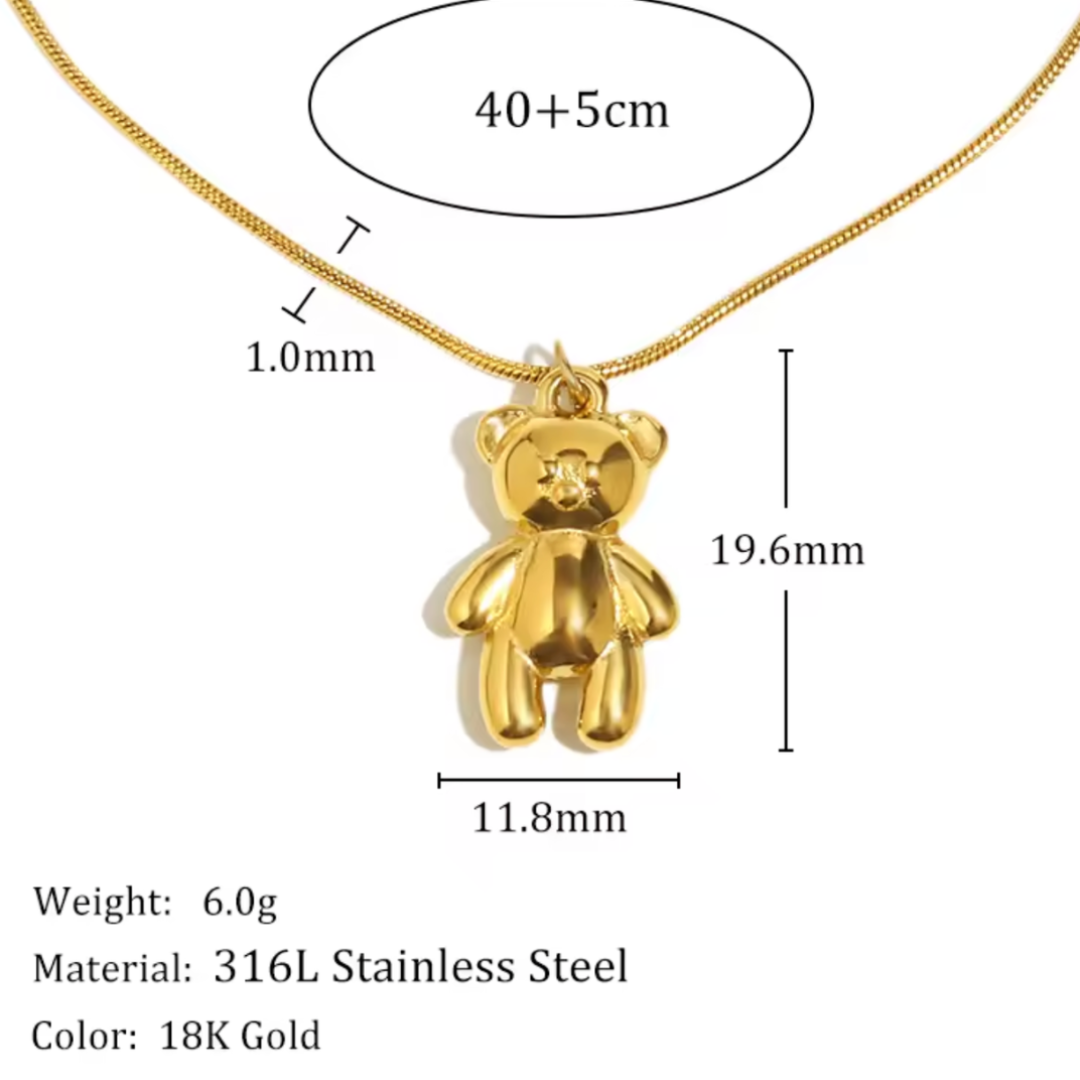 The Luxe Beau Bear Necklace