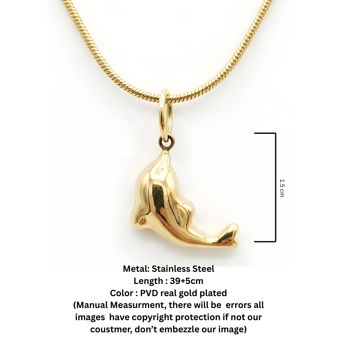 The Gilded Voyager Dolphin Pendant
