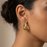 Ava Pave Huggie Hoops
