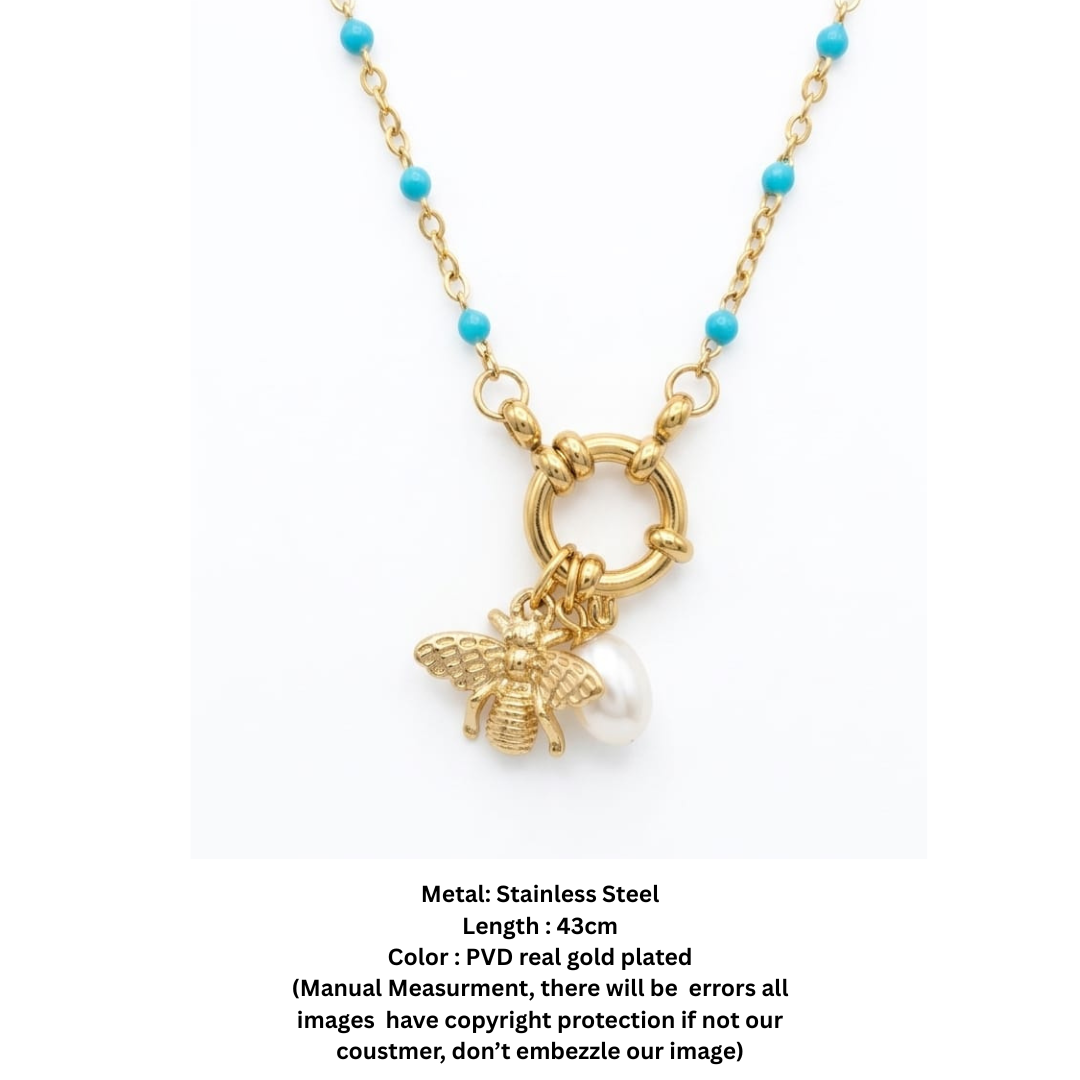 Ocean Breeze Bee Pendant