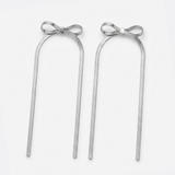 Ribbon Snake Chain Earrings