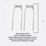 Ribbon Snake Chain Earrings
