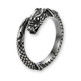 Mythic Dragon Stainless Steel Wrap Ring