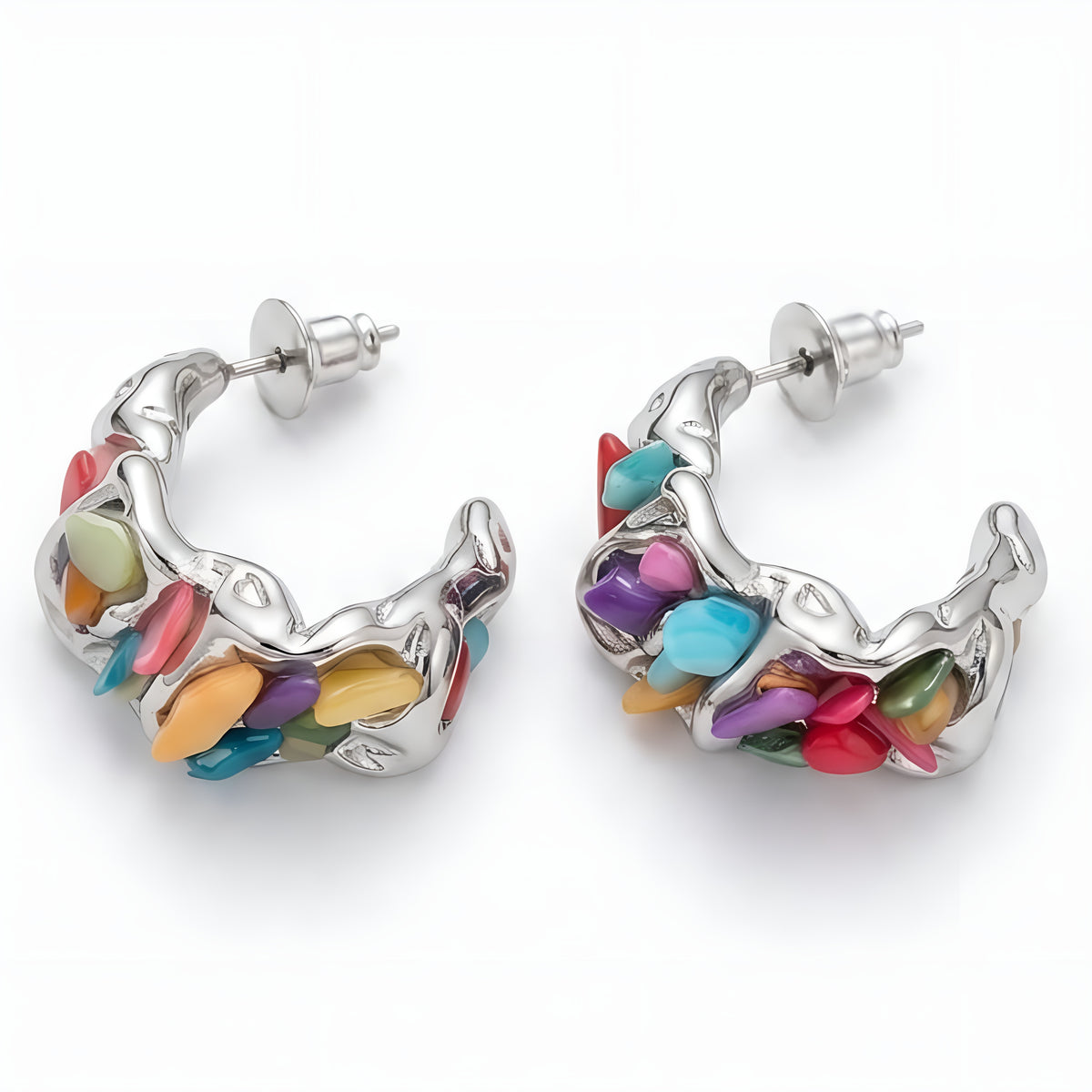 Jerald platinum plated earings