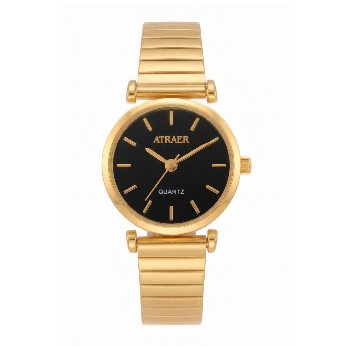 Sophisticated Minimalism: The Petite Gold & Black Dial Watch