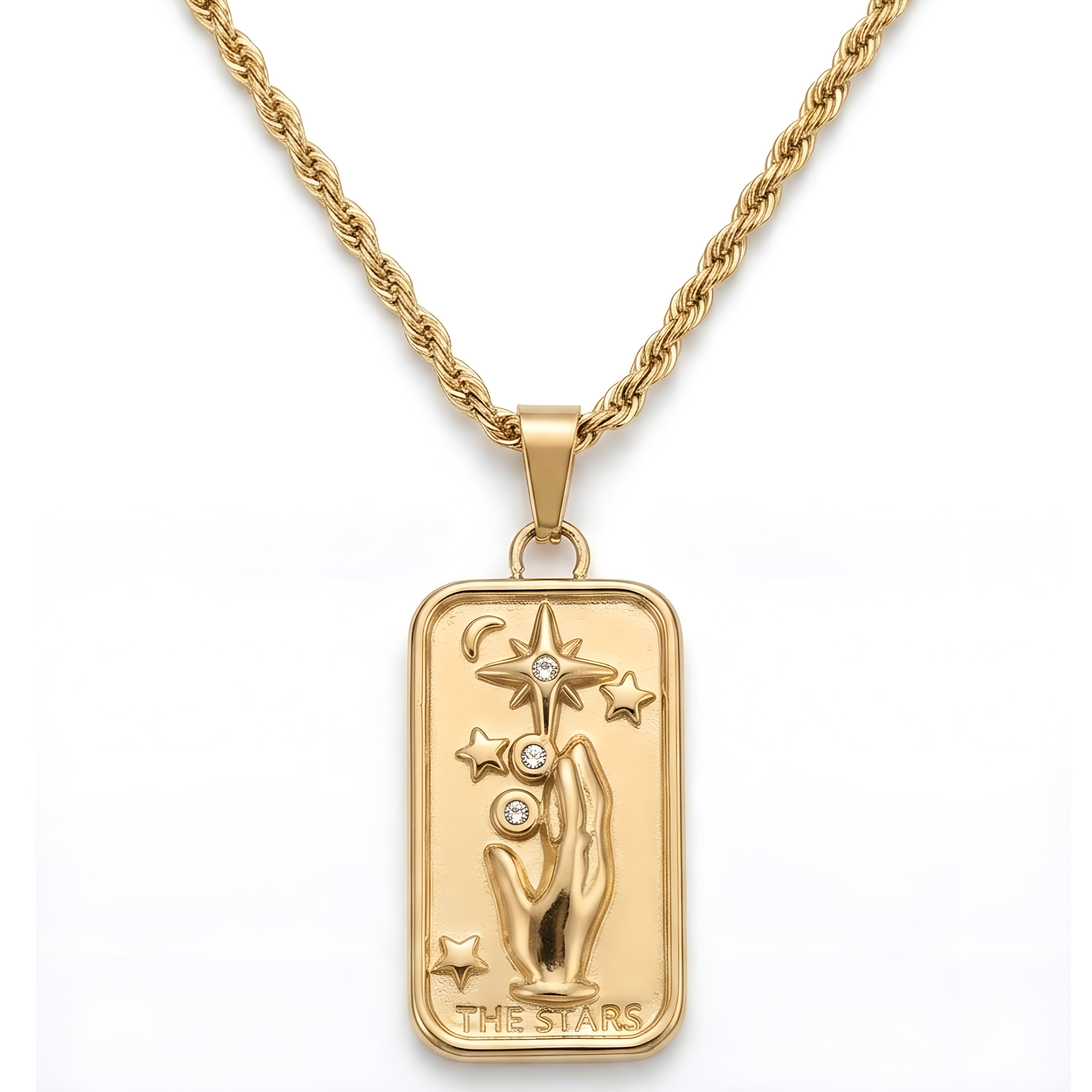The stars tarrot card necklace