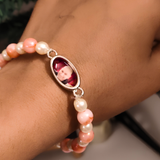 Peach and Pearl Blessings Bracelet