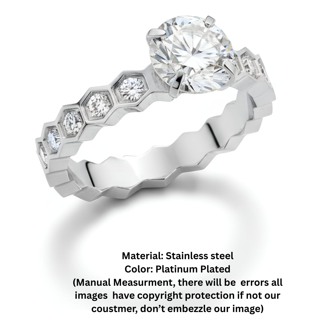 silver plated glass ring