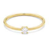 Operose white zircon Ring