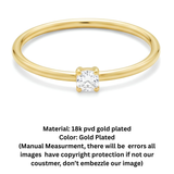 Operose white zircon Ring