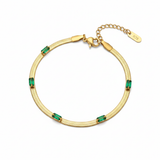 Emerald studded bracelet