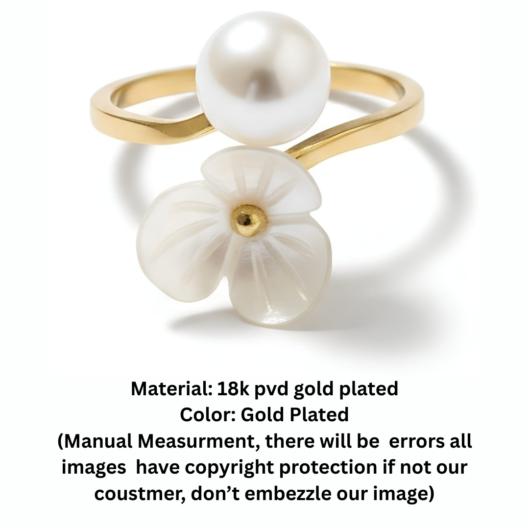 FLORAL PEARL RING
