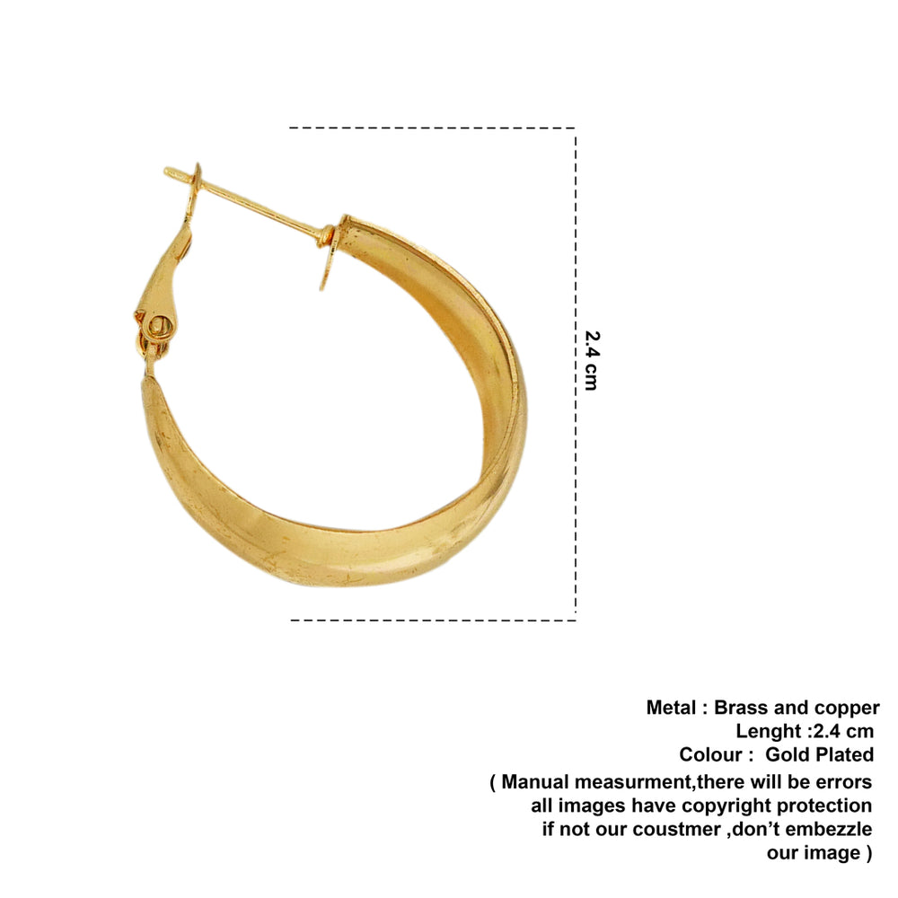 wide rounded hoops image 1
