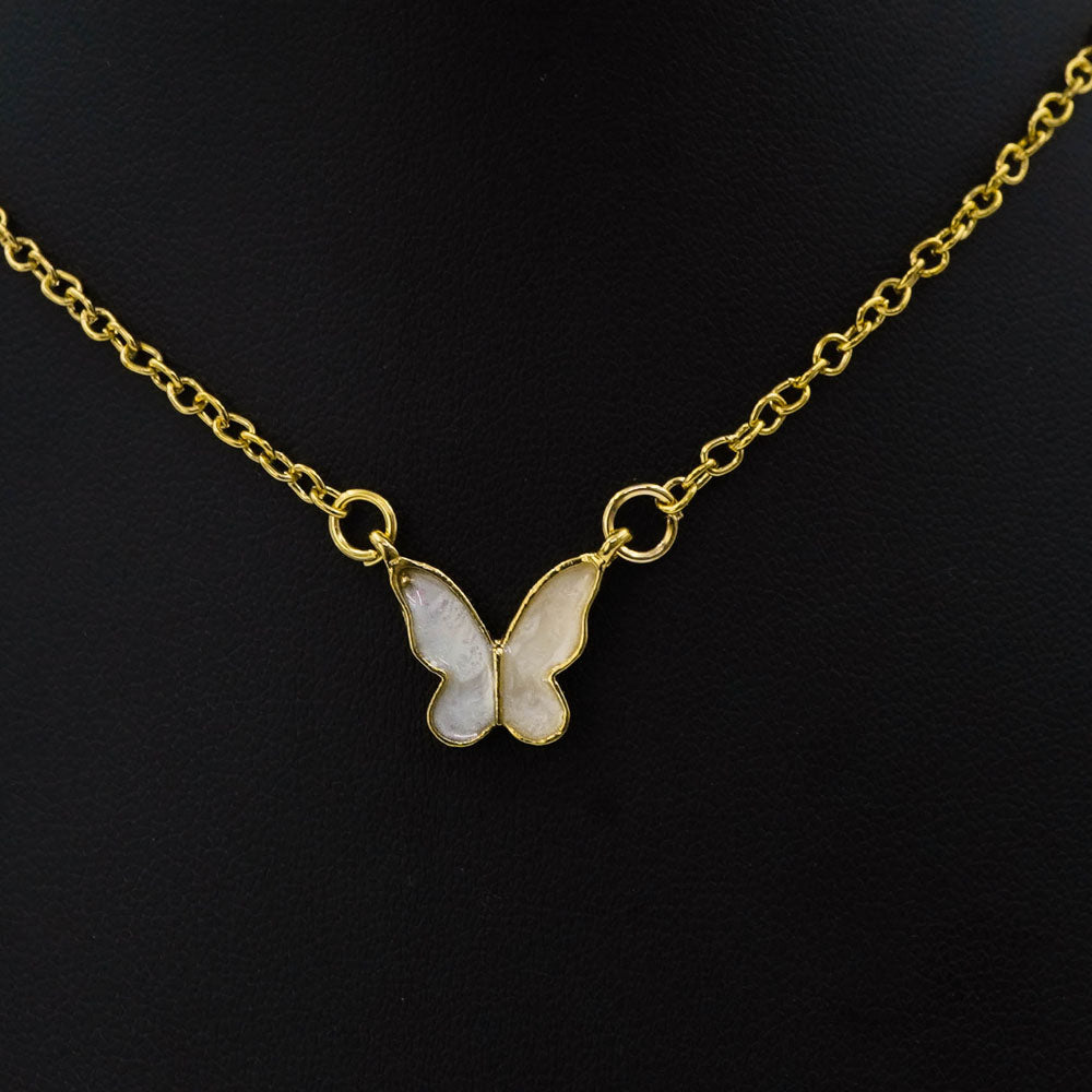 Pastel butterfly pendent image 1