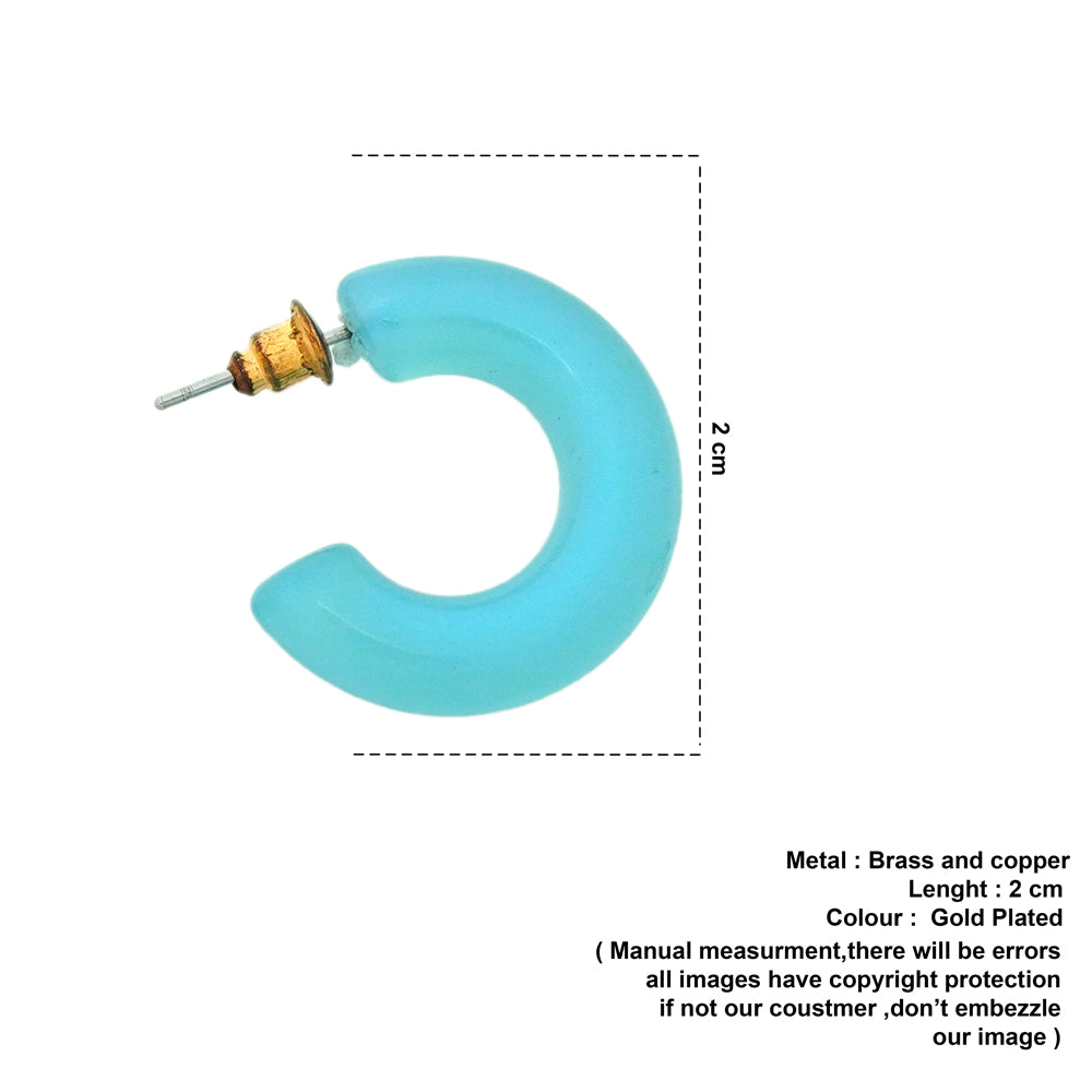 twisted blue hoops image 1