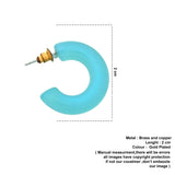 twisted blue hoops image 1