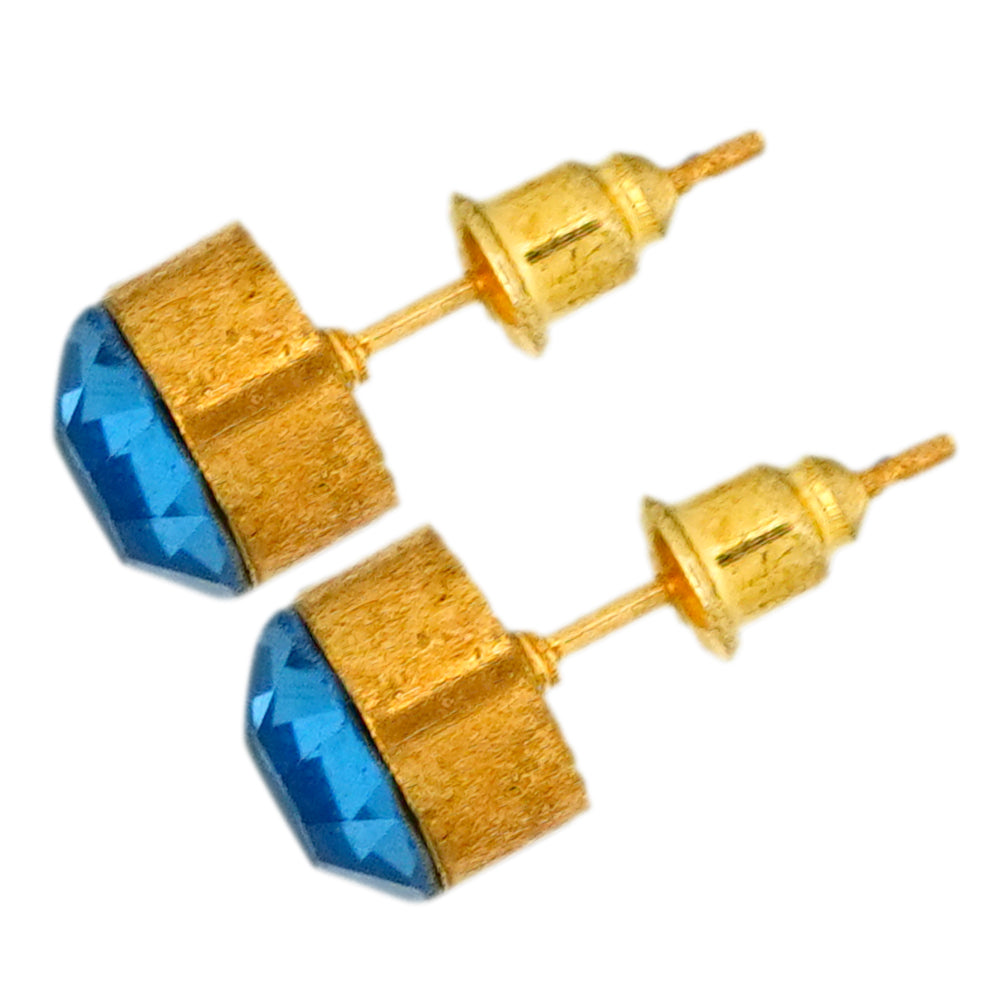 blue zircon studs image 1