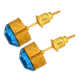 blue zircon studs image 1