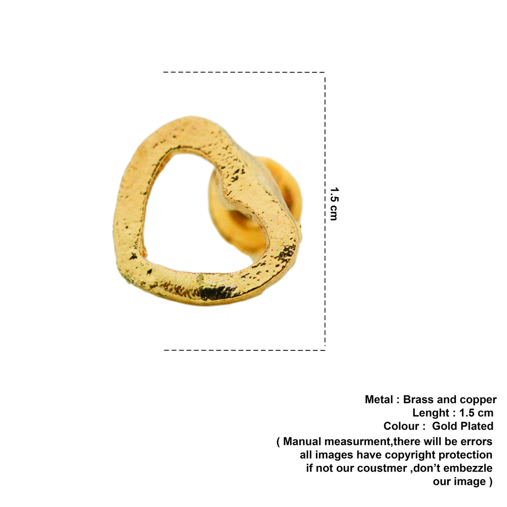 hollow heart studs image 3