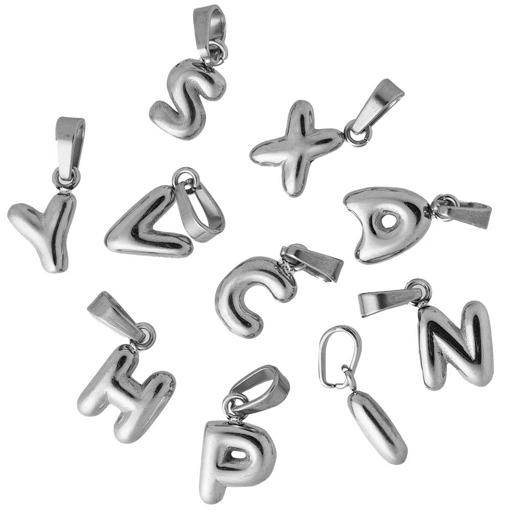 18k platinum alphabets image 0